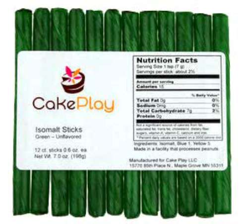 Isomalt Sticks - Green - Click Image to Close